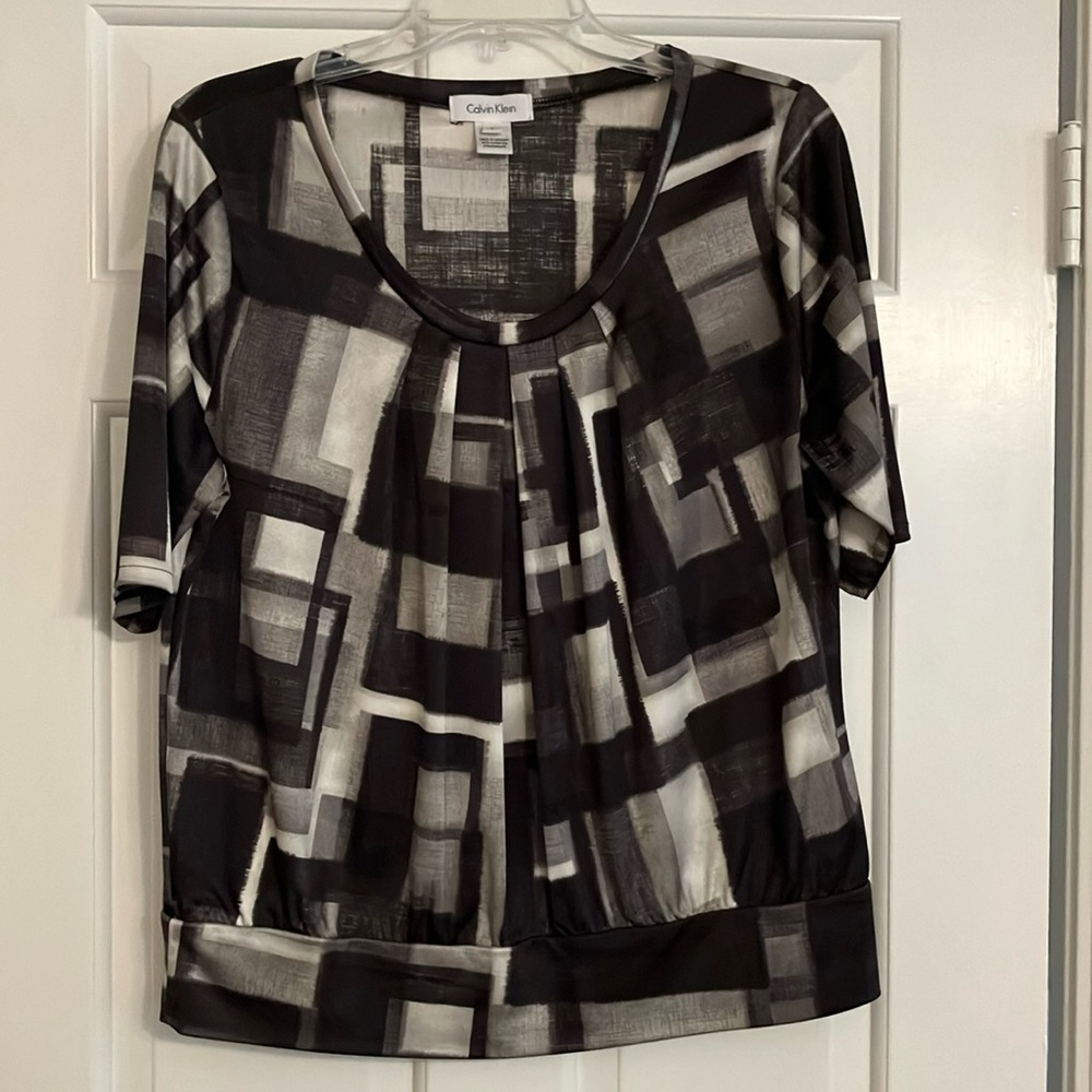 Calvin Klein scoop neck top.